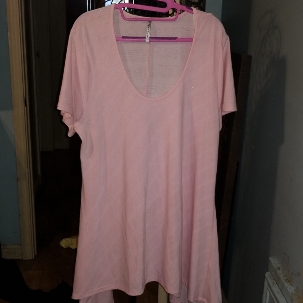 Sz 2X pink and gold butterflies out with scoop nec